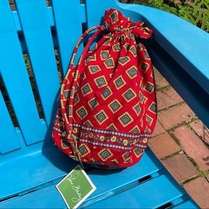 NEW Vera Bradley red printed wet bag